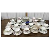 Plates, teacups & saucers *not all perfect