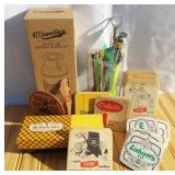 Lot of bar coasters, drink stir sticks, Mr