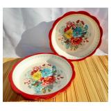 Pioneer Woman "Fancy Flourish" 10" stoneware pie