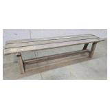 Wood bench teak? 72"15"18"