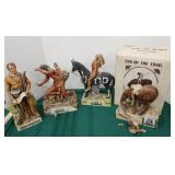 4 decanters one has damage Ski Country