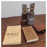 Army & Navy binoculars, 1942 soldiers handbook