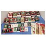 Hallmark ornaments, some minis