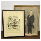 Vintage wedding photo, and artist John Haynson