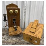 Show shine box and contents and the country bell