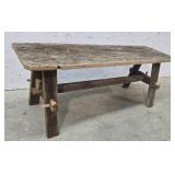 Rustic bench 40"13"16"
