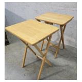 2 Folding Snack Tables