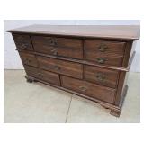 Cherry 8 drawer dresser young Hinkle 60"19"33"