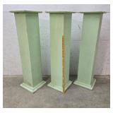 3 Wood Pillars 13"13"48"