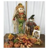 Fall decor-Scarecrows, ornaments, candleholders,