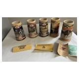 Vintage Miller, highlife and Budweiser Steins