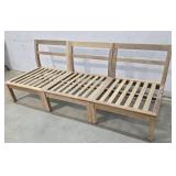 3 Pc Teak Couch frame - No Cushions 84"26"