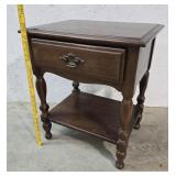 Cherry 1 drawer end stand Young Hinkle