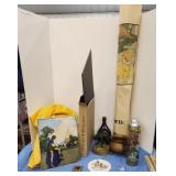 End of consignment hodge podge wheaten bottle tin