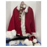 Fantastic vintage Santa suit w/heavy leather