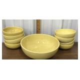 Pretty yellow McCoy bowl set
