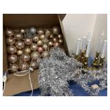 6 Brass Electric Candles, Have On Off ï¿½ Sensor Or