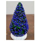 Vitrix art glass Christmas tree paperweight -