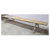 Large live edge bench 126"21"18"