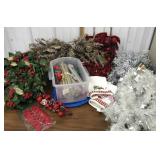 Christmas Candles, towels, garland, bows etc.