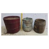 Wood bucket, keg, ice cream bucket