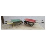 2 Kids Wheelbarrows