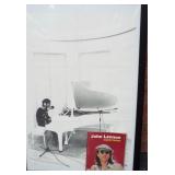 Vintage framed John Lennon poster from 1971. 22"