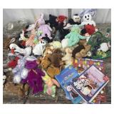 Bin of Beanie Babies and Beanie baby collector