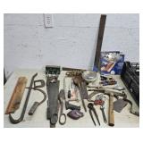 Tools- vise, Crow bar, snips, lock out