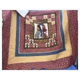 Christmas quilt. Approximately 4ï¿½ x 4ï¿½