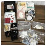 A lot of jewelry necklace, earrings, Some marked