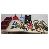 Tools- Air compressor, saws, screw drivers,etc