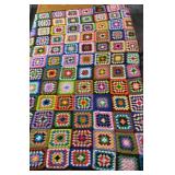 68ï¿½x59ï¿½ Very Colorful, Crocheted Blanket