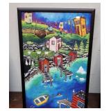 Whimsical Cara Kansala folksy art - Newfoundland