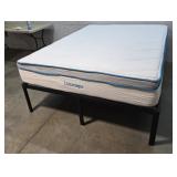 Queen platform bed with mattress - CLEAN!! 60"80"