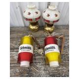 2 pairs Budweiser and Schmidtï¿½s beer lights *not