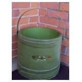 Vintage Large Staved Firkin Sugar Bucket No Lid