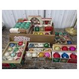 Box of Ornaments - Shiny Brite, Satin-Sheen,