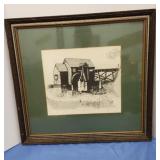 Pen and ink print signed and numbered