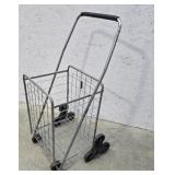 Folding wire shopping cart