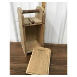Wooden slide box