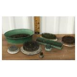 Flower frogs- lot of 8 in a plastic tote