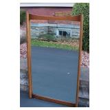 Mid Century Danish Modern Walnut Mirror 42" tall