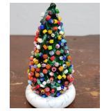 Vitrix art glass Christmas tree paperweight -