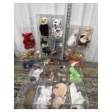Box Beanie Babies in cube cases