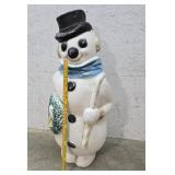 Snowman blow mold