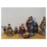 2011 Avon 9 pc porcelain Nativity set. No damage