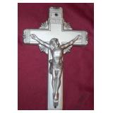 Art Deco Funeral Casket Lid Curved Back Spelter