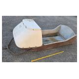 Fiberglass snowmobile trailer