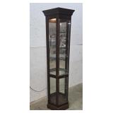 Lift up curio cabinet 72"t